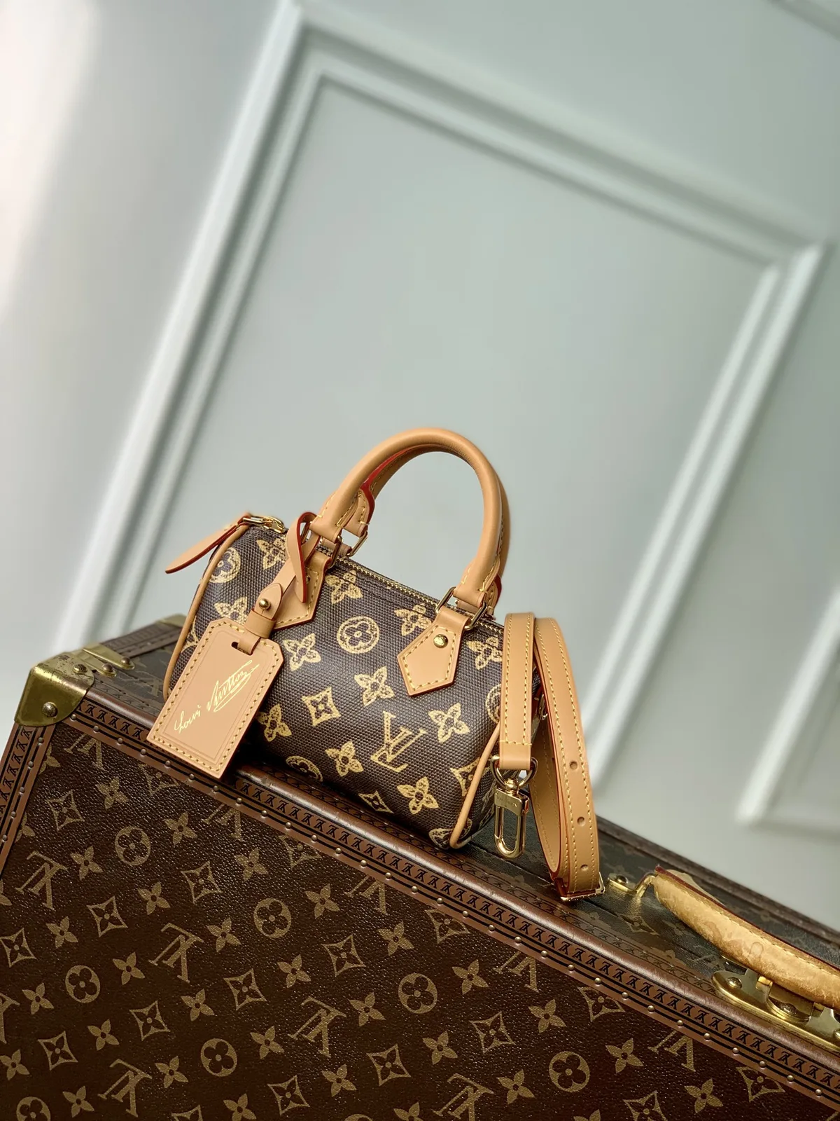 Louis Vuitton Nano Speedy M27610(10 x 7.5 x 16CM)