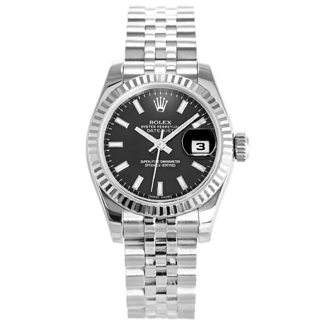 Rolex Datejust Black Ladies 179174 — view 1 of 3